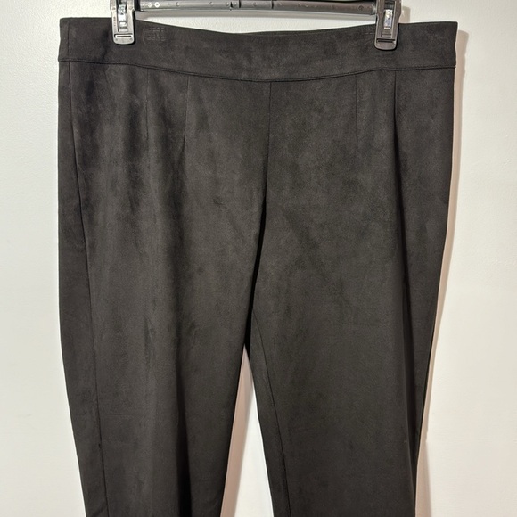 NWT Hearts‎ of Palm Black Pull-On Faux Suede Pants in Size XL - Picture 3 of 11